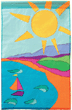 Summer Landscape Appliqued House Flag