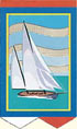 Sailboat Appliqud  Breeze_Thru Flag